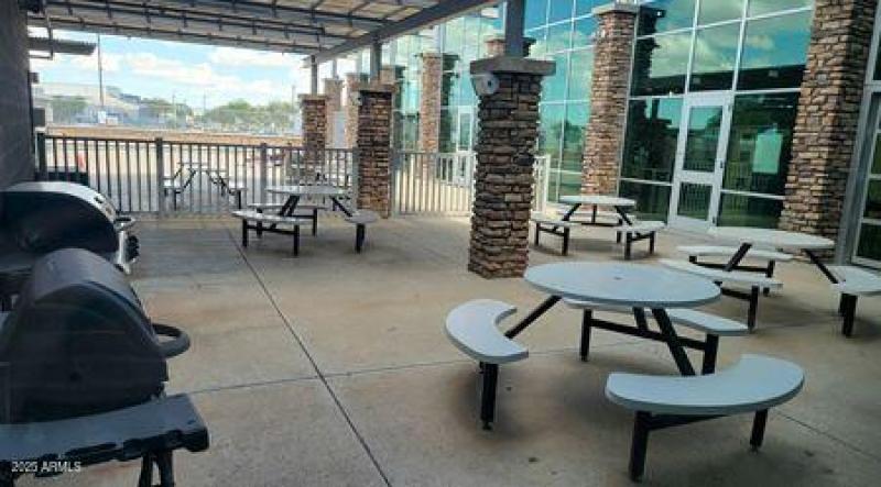 Copper Basin Clubhouse exterior seating