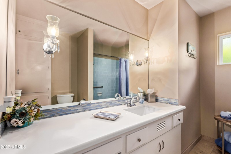 Hallway bathroom
