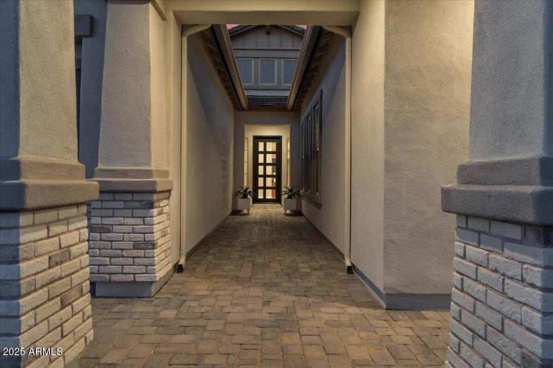 005-Front walkway twilght