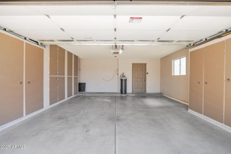 2 car garage w storage