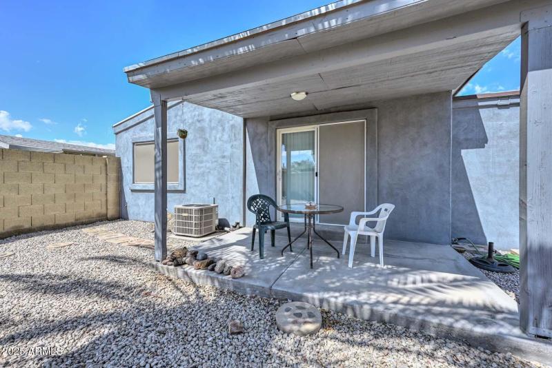 Covered Patio Seating Area