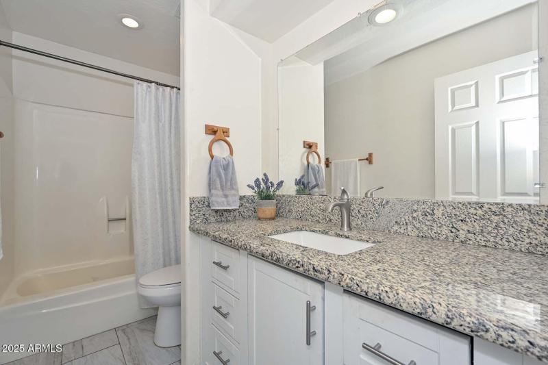 Granite Vanity and Tub/Shower Combo