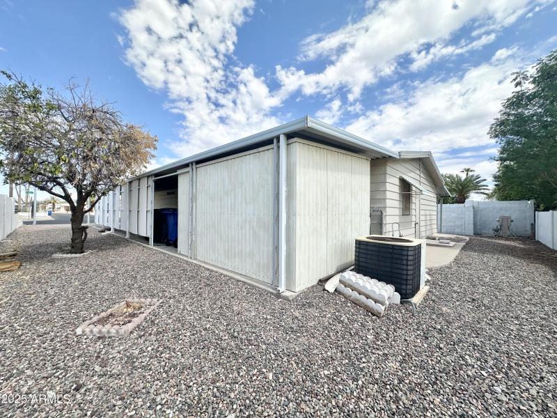 WEST SIDE VIEW/AC UNIT