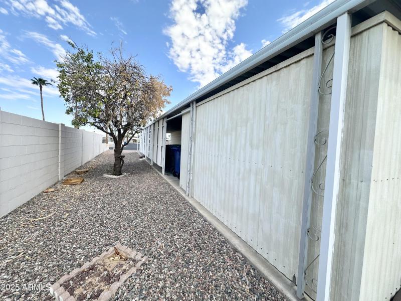 SIDE AREA ADJACENT TO CARPORT