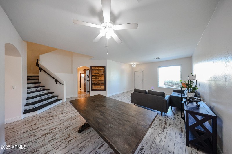 Front flex space with natural light