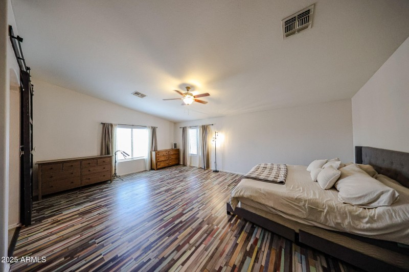 Expansive primary bedroom retreat