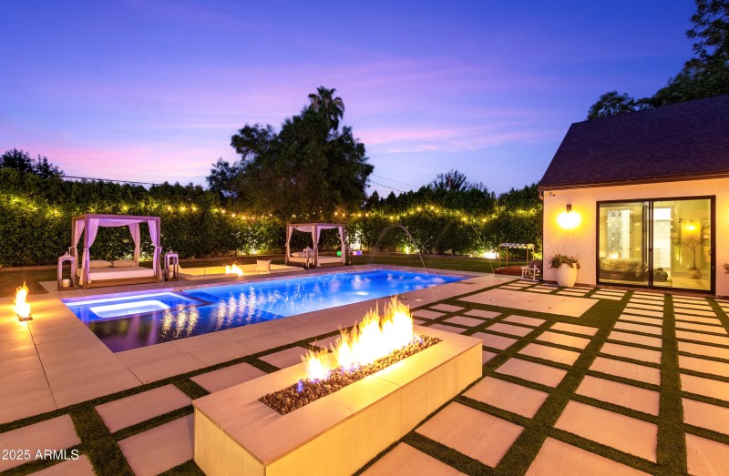 Enchanting fire features all around