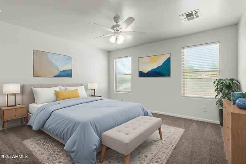 Primary Bedroom - Virtually Staged