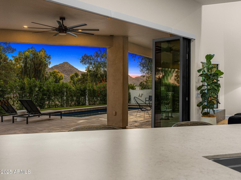 kitchen mountain views_twilight