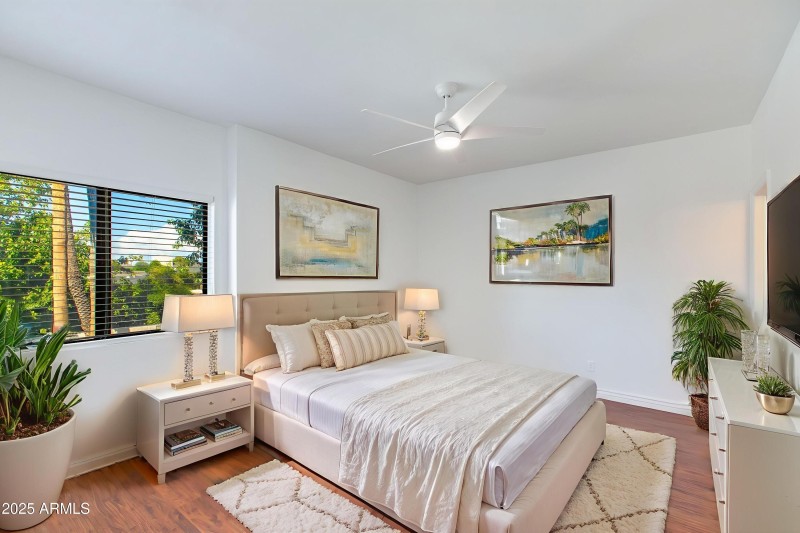 Virtually Staged Primary Bedroom