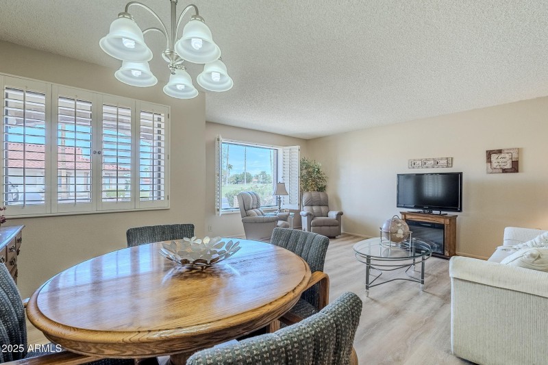 Front Living Room with Dining Area