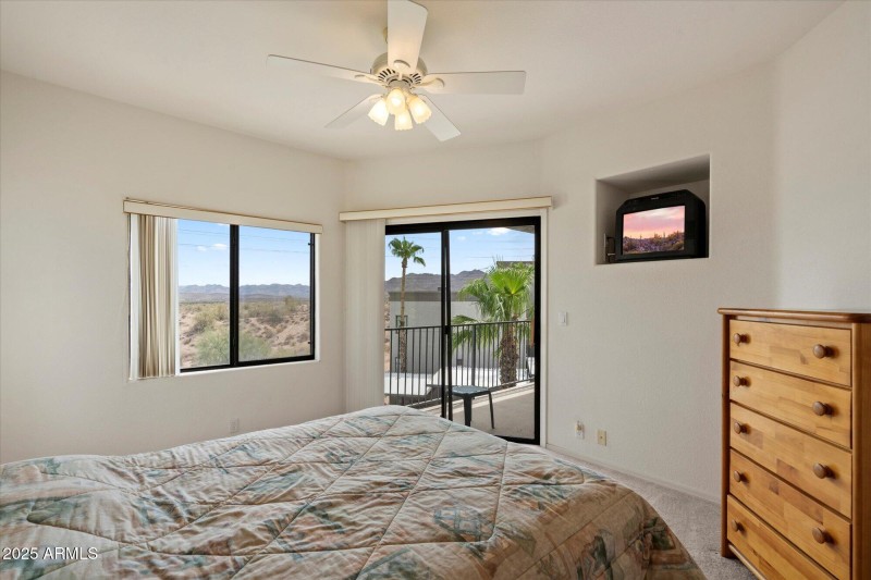 Bedroom 1 with Mountain Views