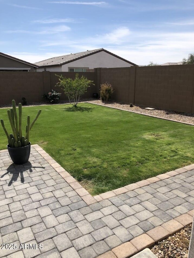 Backyard play area for children