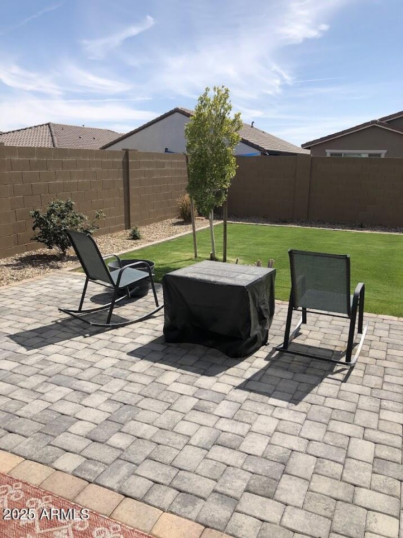 backyard and pavers 2