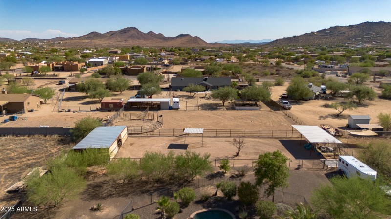 Horse setup and mountain views