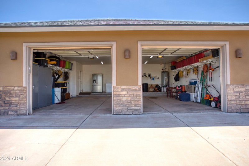 over sized 2 car garage