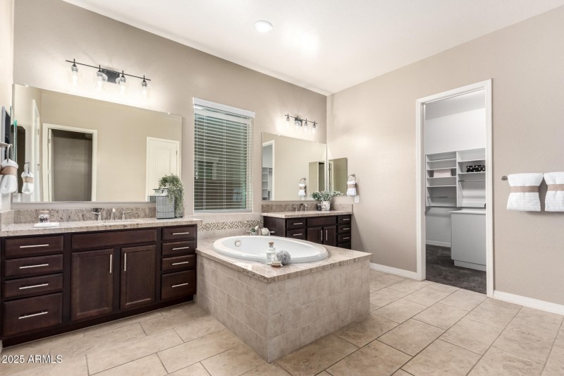 Primary Bathroom Staged