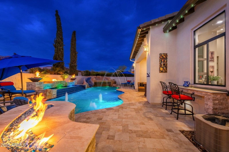 Firepit at Spa & Pool