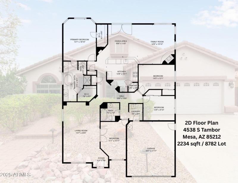 4538 S Tambor 2D Floorplan