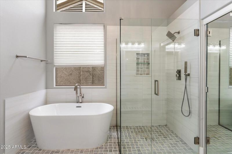 Separate Tub + Shower