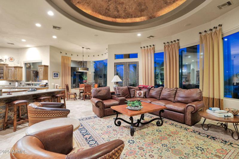 Open Family area Flows into Kitchen