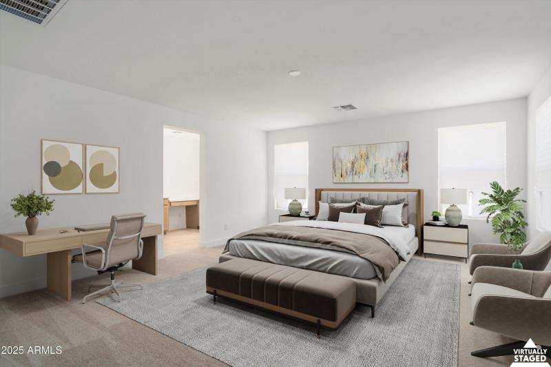 Primary Bedroom - Virtually Staged