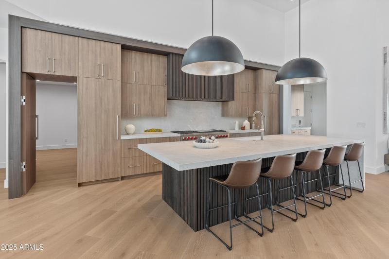 Kitchen with hidden Butler Pantry