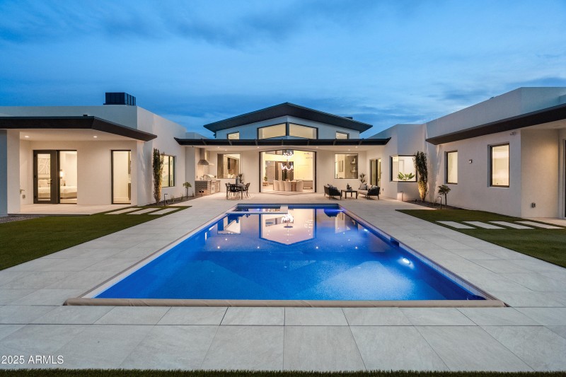 Pool & Patio at night