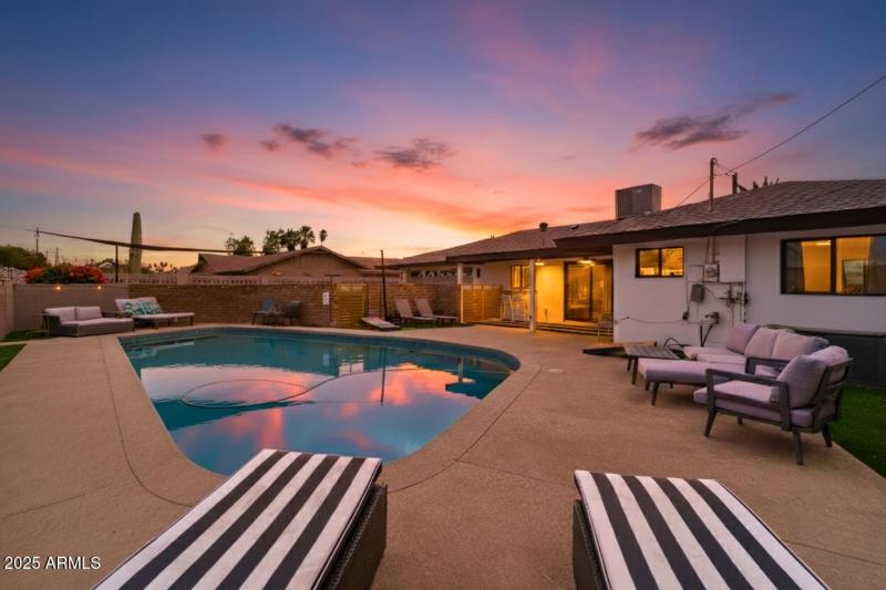 Backyard View - Twlight