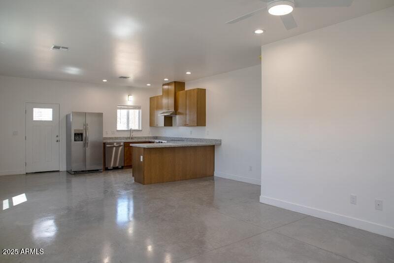 Polished Concrete Floors Downstairs