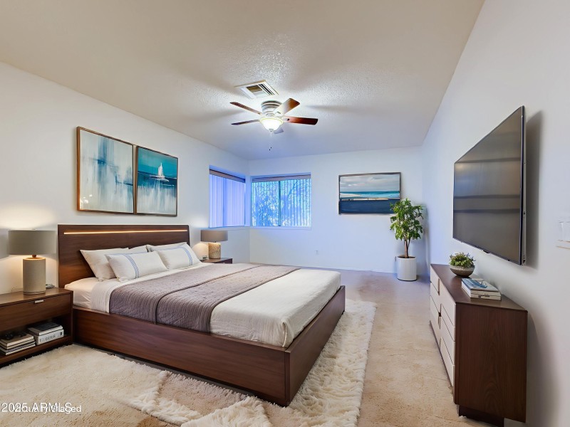 Large Primary Suite - Virtually Staged