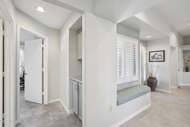 Hallway to guest bedroom
