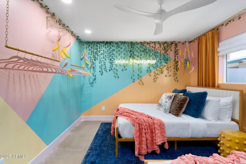 Guest Bedroom with Feature Wall