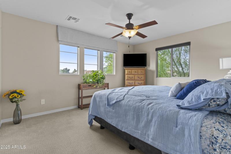 Walk-in closet in secondary bedroom