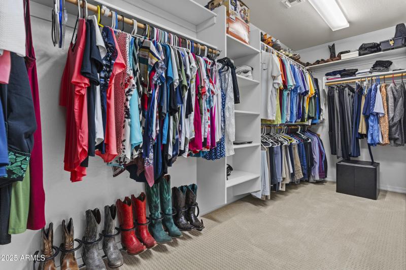 Primary walk-in closet
