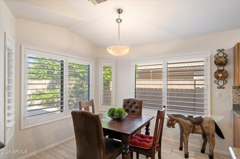 Breakfast area off Kitchen
