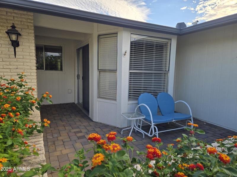 Charming front courtyard