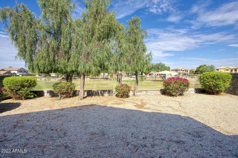 Backyard overlooks Park