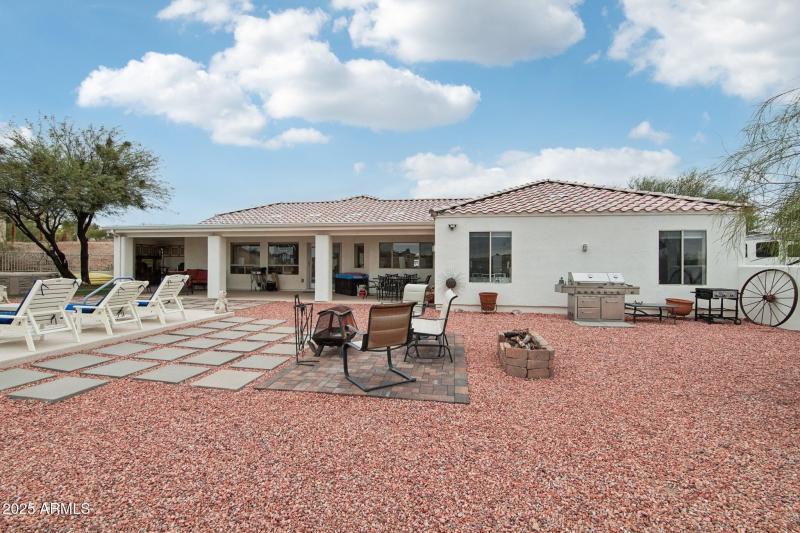 Large fenced back yard