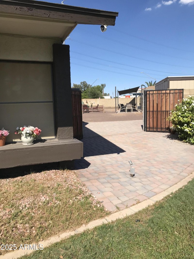 Brick pathway /w RV Gate
