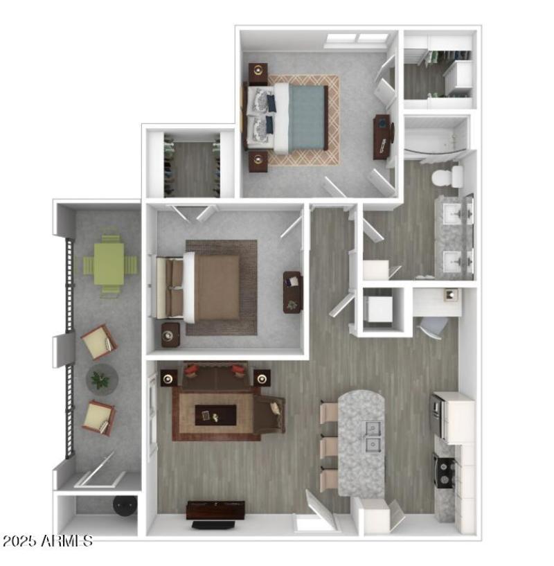 2br 1 Bath Floorplan