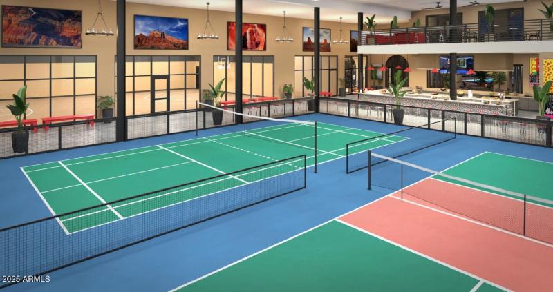 Indoor Pickleball and Badminton