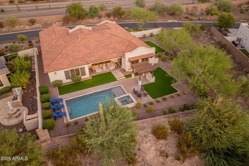 Aerial View of Back yard