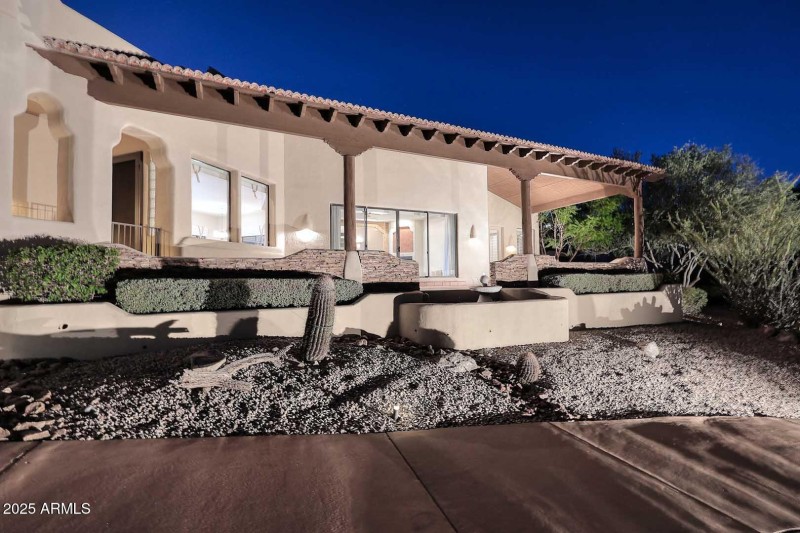 Night-Front Covered Patio
