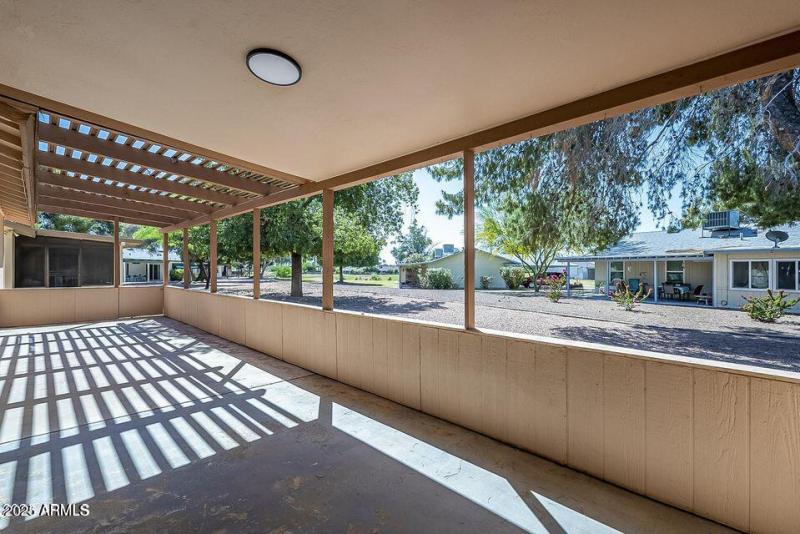 Patio Area Now With Pull Down Shades