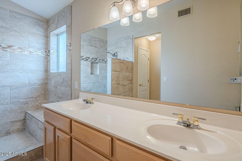 Primary Vanity with double sinks