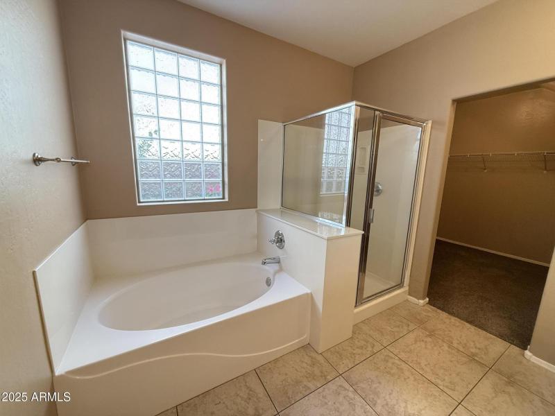 Separate Shower & Tub In Primary
