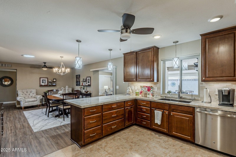 Beautiful Kitchen with Maple Cabinets