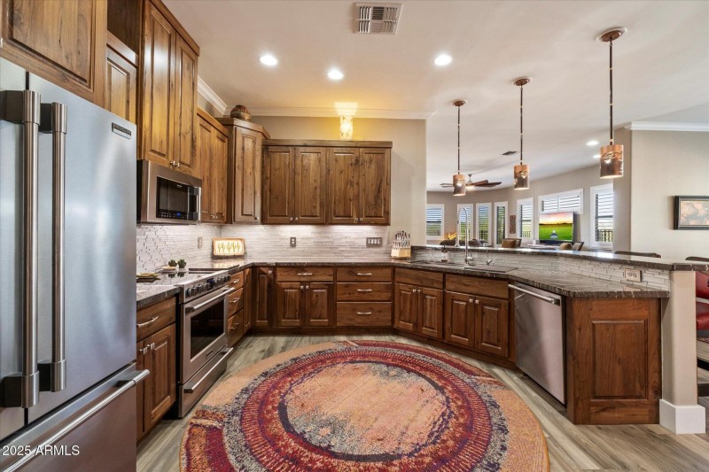 Knotty Walnut Cabinets