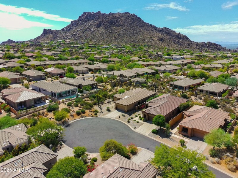 Aerial cul-de-sac View